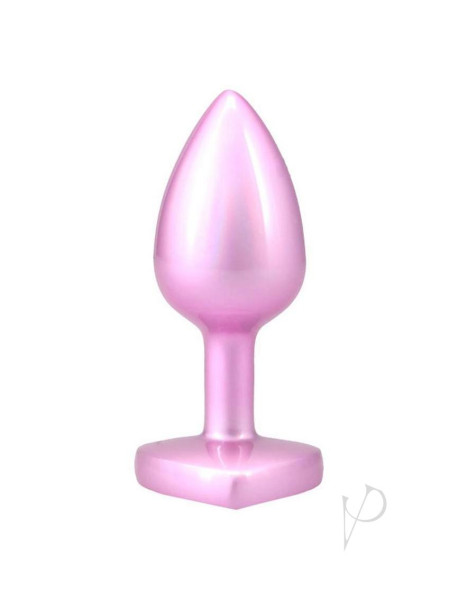 Booty Bling Heart Metal Plug Sm Pnk