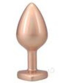 Booty Bling Heart Metal Plug Md Gld