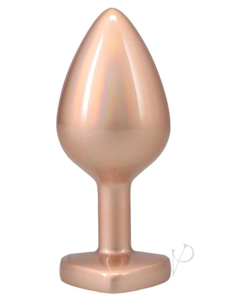 Booty Bling Heart Metal Plug Md Gld