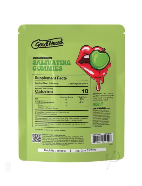 Goodhead Salivat Gummi Green Apple Bulk Goodhead Salivat Gummi Green Apple Bulk