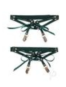 Sandm Indica Laced Up Garters - Grn