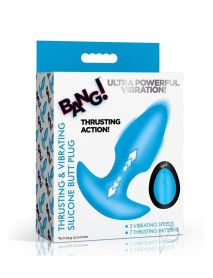 Bang Thrusting Vibe Butt Plug Blu