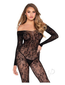 Lace Lingerie Jumpsuit Os Blk