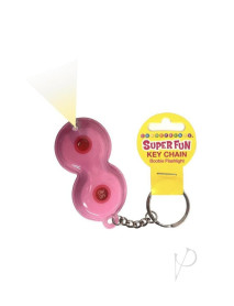 Super Fun Boobie Flashlight Keychain