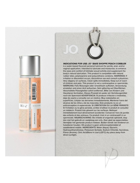 Jo Bake Shoppe Lube 2oz Peach Cobbler Jo Bake Shoppe Lube 2oz Peach Cobbler