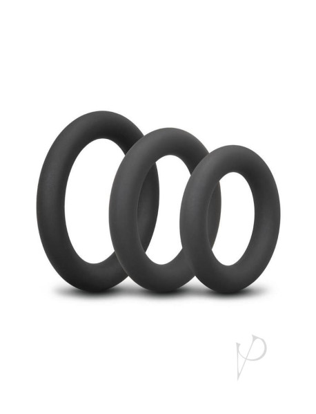 B Vibe Snug Ring Swole Cockring 3pk Blk B Vibe Snug Ring Swole Cockring 3pk Blk