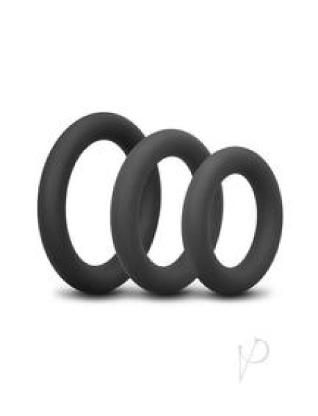 B Vibe Snug Ring Swole Cockring 3pk Blk B Vibe Snug Ring Swole Cockring 3pk Blk