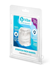 B Vibe Stretch Tech Barrel Cockring Clr