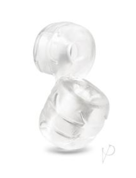 B Vibe Stretch Tech Dbl Barrel Clear B Vibe Stretch Tech Dbl Barrel Clear