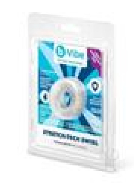 B Vibe Stretch Tech Swirl Cockring Clear B Vibe Stretch Tech Swirl Cockring Clear