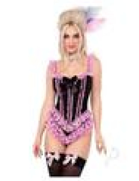 Bone Ruffle Bodysuit Bow Sm Blk/pnk
