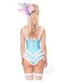 Bone Ruffle Bodysuit Bow Sm Blu/wht