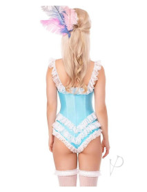 Bone Ruffle Bodysuit Bow Sm Blu/wht