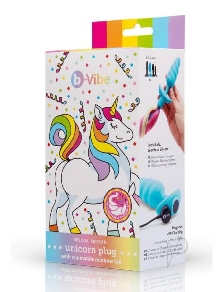 B Vibe Unicorn Plug Tail Rnbw