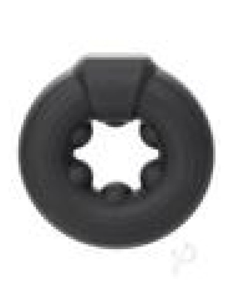 Alpha Liquid Beaded Optimum Ring Blk Alpha Liquid Beaded Optimum Ring Blk