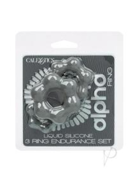Alpha Liquid Endurance Ring 3pc Gry Alpha Liquid Endurance Ring 3pc Gry