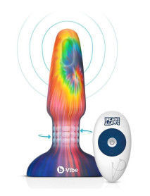 B Vibe Peace Love Rimming Plug Tie Die