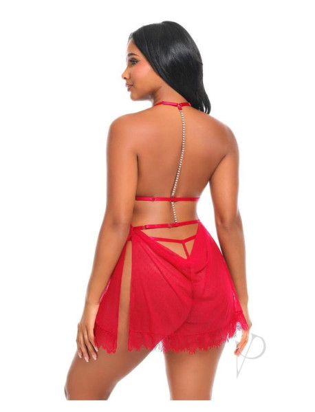 Aliza Babydoll Red Sm/md
