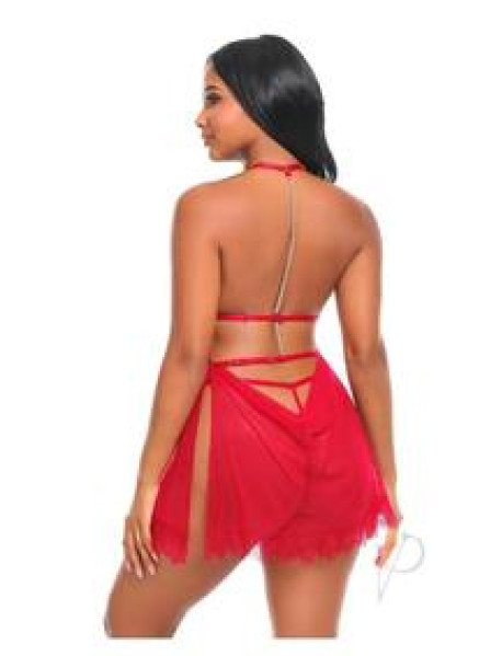 Aliza Babydoll Red Sm/md