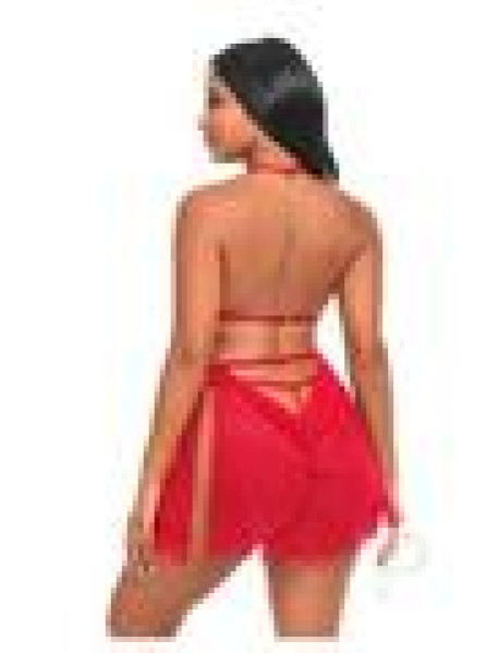 Aliza Babydoll Red Lg/xl