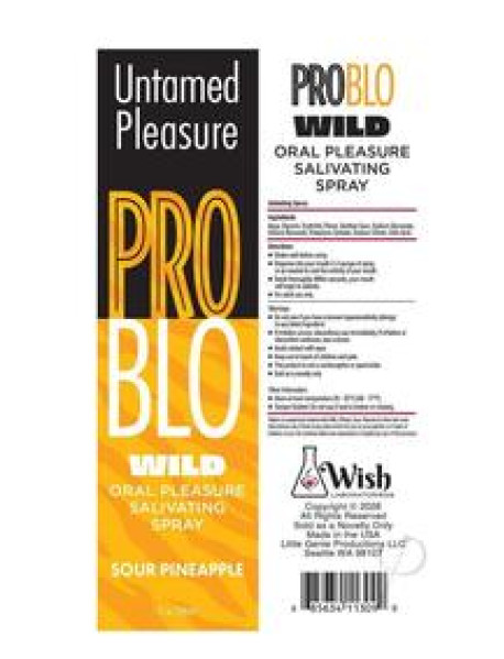 Problo Wild Salivate Spray Pineapple 1oz