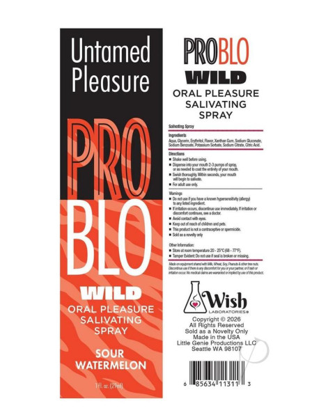 Problo Wild Salivate Spray Watermel 1oz