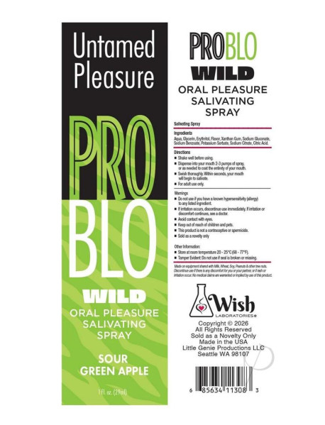 Problo Wild Salivate Spray Green App 1oz Problo Wild Salivate Spray Green App 1oz