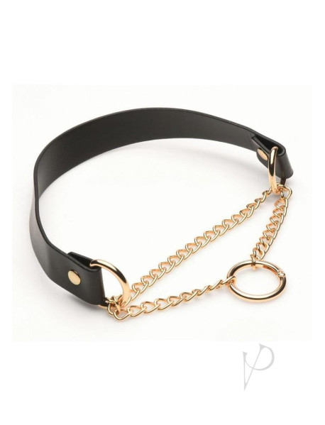 Ms Halo Desire Oring Collar Blk/gld