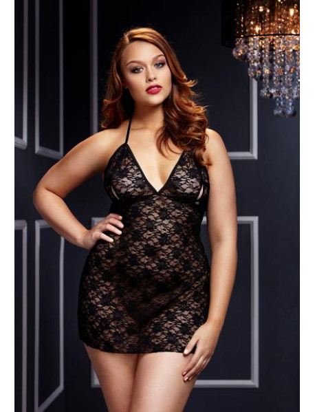 BLACK LACE BABYDOLL 1 PC- Q (C) BLACK LACE BABYDOLL 1 PC- Q (C)