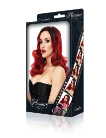 CANDICE WIG-RED WITH BLACK
