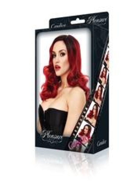 CANDICE WIG-RED WITH BLACK