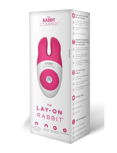 The Lay-On Rabbit - Hot Pink