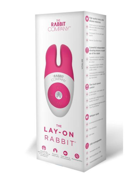 The Lay-On Rabbit - Hot Pink