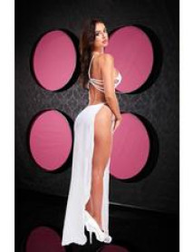 LACE GOWN-WHITE