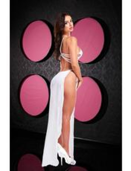 LACE GOWN-WHITE LACE GOWN-WHITE