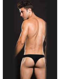 ENVY MICROFIBER THONG - BLACK LXL