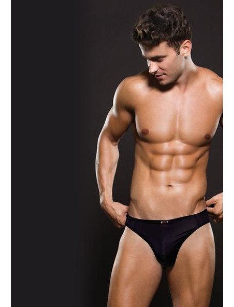 ENVY MICROFIBER THONG - BLACK LXL ENVY MICROFIBER THONG - BLACK LXL