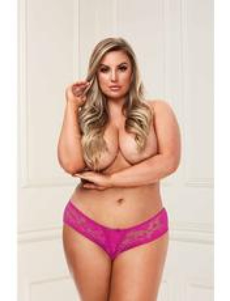 BACI LACE OPEN CROTCH PANTY - CRL - 1X2X