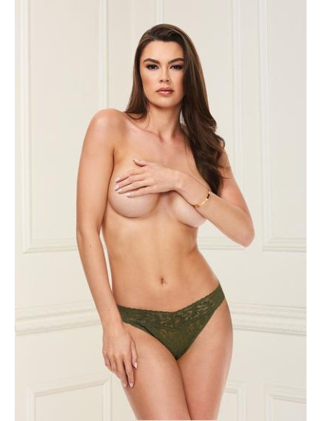 BACI LACE THONG - GREEN - SMALL (C)