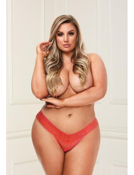 BACI LOW RISE THONG - ORANGE - 1X (C)