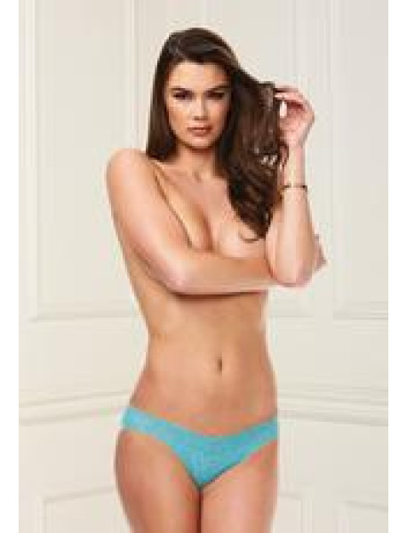 BACI LOW RISE THONG - NEON BLUE - M (C)