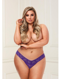 BACI LOW RISE THONG - PURPLE - 3X (C)
