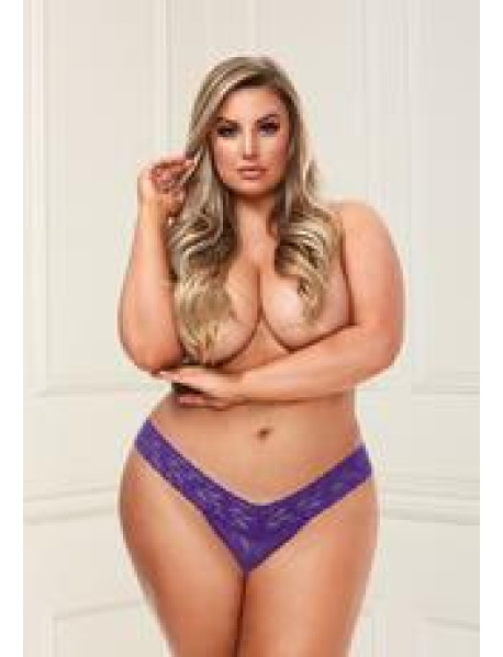 BACI LOW RISE THONG - PURPLE - 3X (C) BACI LOW RISE THONG - PURPLE - 3X (C)