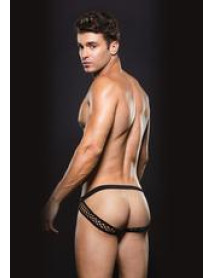 ENVY MODERN FISHNET OPEN BACK BRIEF - BK