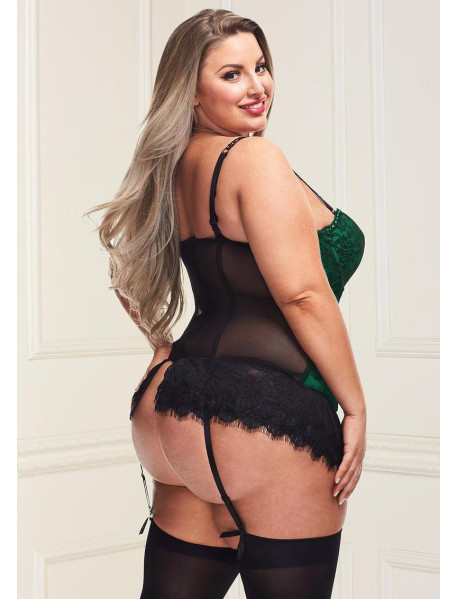 BACI BUSTIER AND GSTRING - GREEN - XL BACI BUSTIER AND GSTRING - GREEN - XL