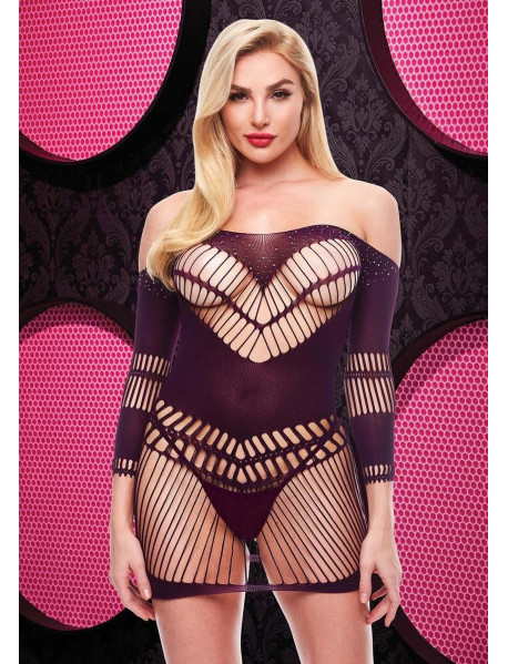 BLING BLING HALTER DRESS - PUR