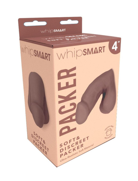 4 Inch Soft and Discreet Packer | Brown 4 Inch Soft and Discreet Packer | Brown