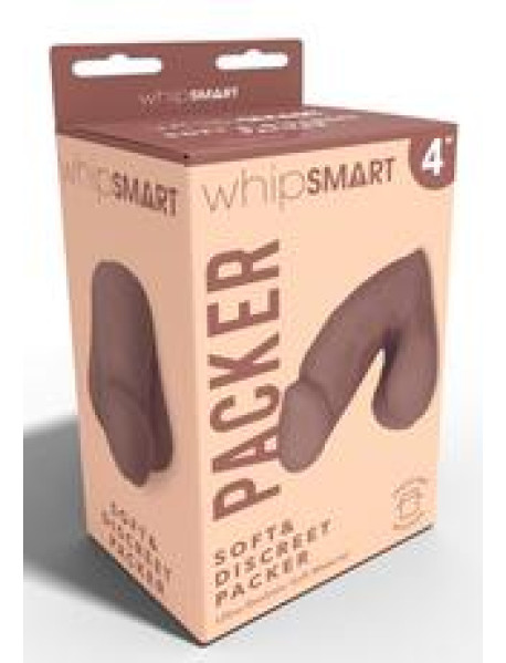 4 Inch Soft and Discreet Packer | Brown 4 Inch Soft and Discreet Packer | Brown