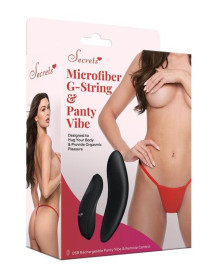 Microfiber G-String and Panty Vibe - Red - OS