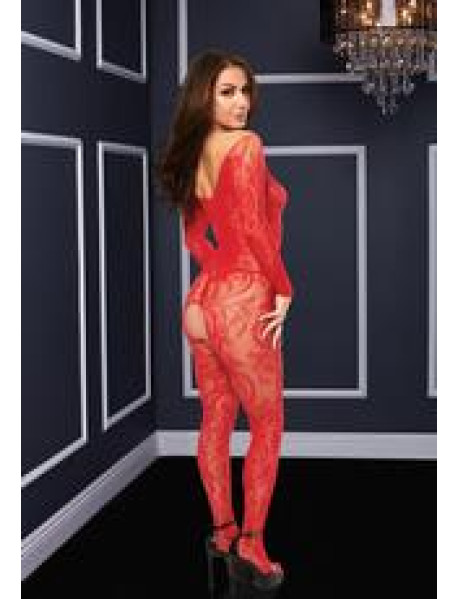 LONGSLEEVE CROTCHLESS BODYSTOCKING (C)